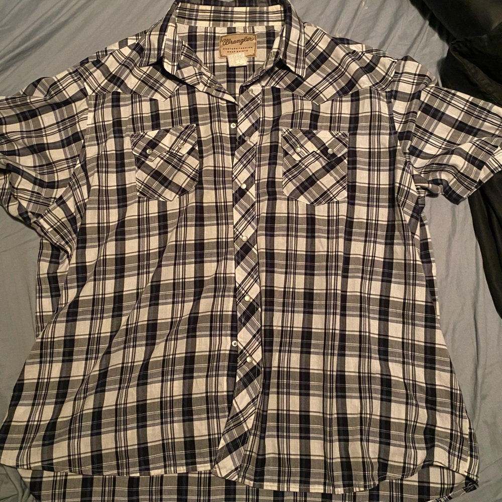 Men’s 3x wrangle short sleeve pearl snap
